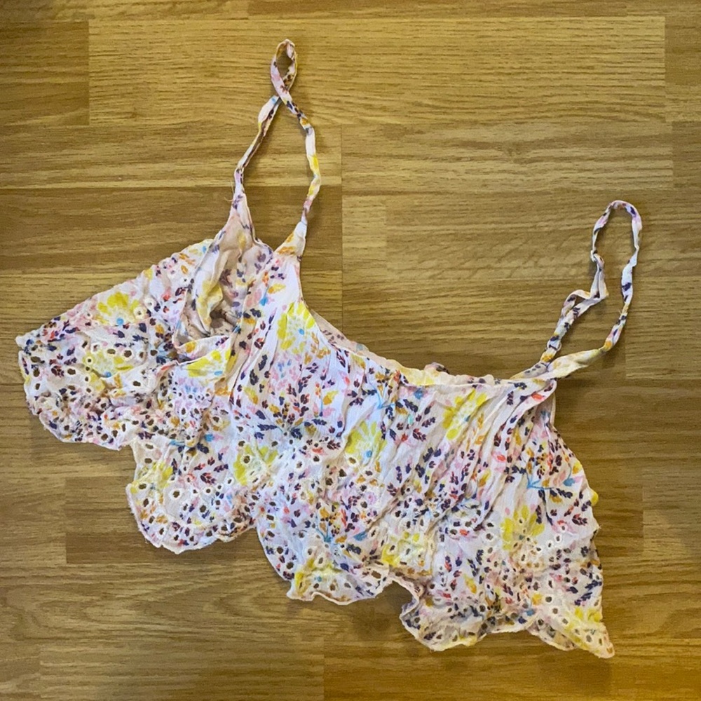 Free People Cut-Out Crop Top
